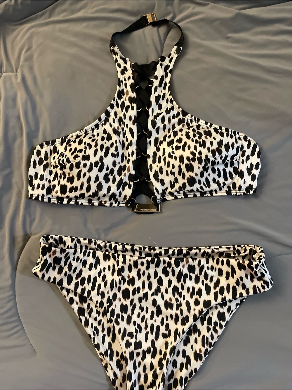 Victoria's Secret cheetah/ leopard print two piece swim suit